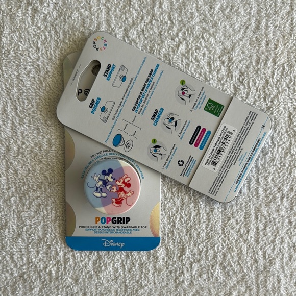 PopSockets x Disney Mickey and Minnie Mouse PopGrip Phone Grip Stand - Picture 1 of 7